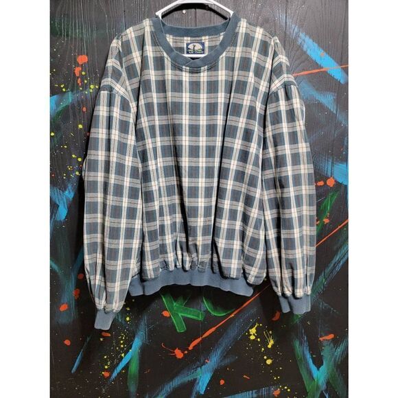 VTG‎ A.M. Player Plaid Winderbreaker Jacket SZ XL #053 - Picture 1 of 3